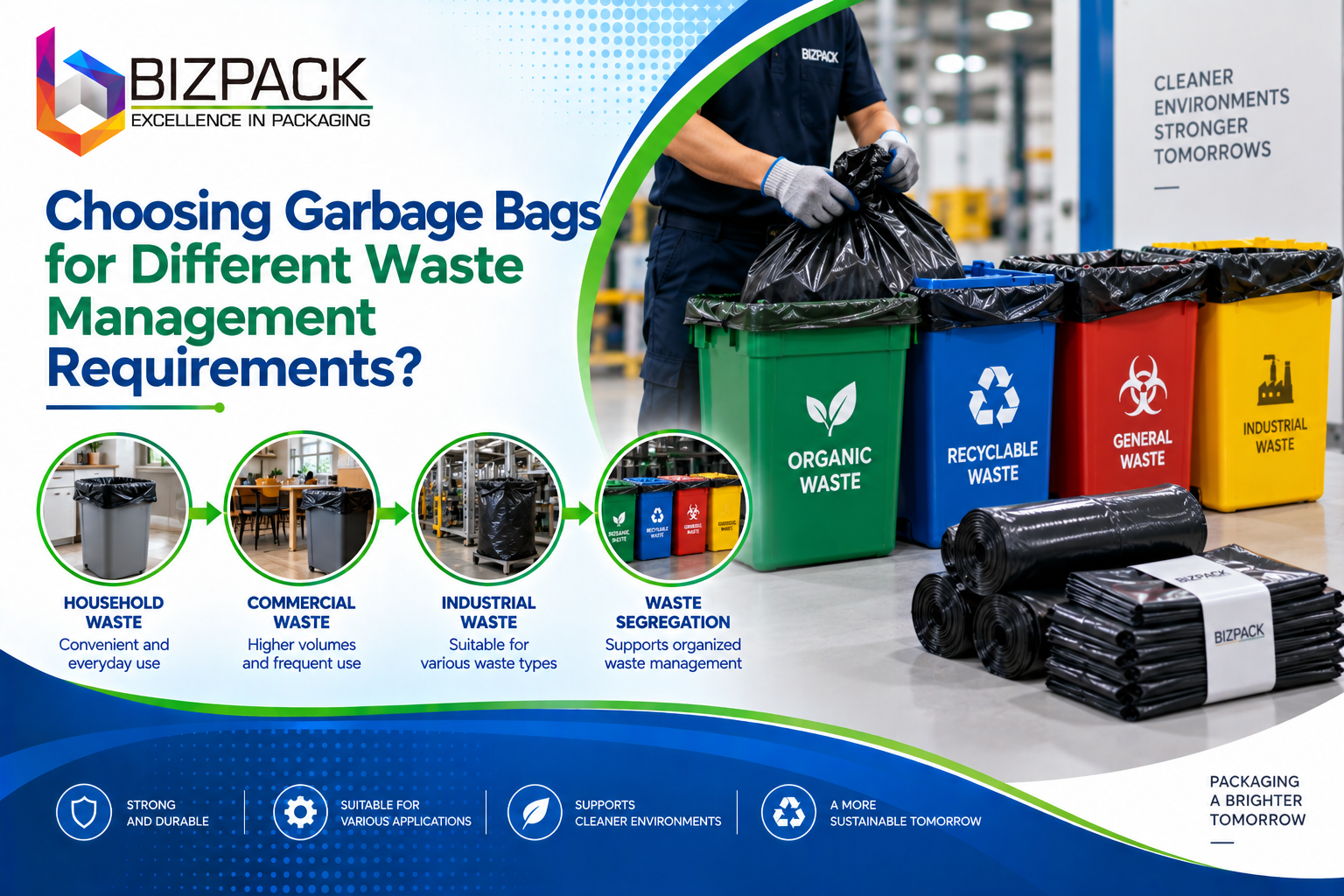 Choosing Garbage Bags for Different Waste Management Requirements